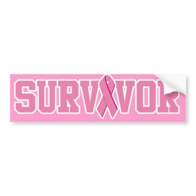Breast Cancer Survivor Bumper Sticker by BoogieMonst