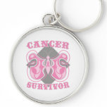 Breast Cancer Survivor Butterfly Keychains
