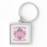 Breast Cancer Survivor Butterfly Keychain