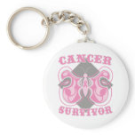 Breast Cancer Survivor Butterfly Keychain