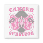Breast Cancer Survivor Butterfly Fridge Magnet