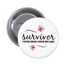 Breast cancer survivor button