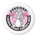 Breast Cancer Survivor Cat magnets