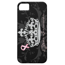 Breast Cancer Survivor - Diamond Princess Crown iPhone 5 Covers