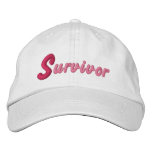 Breast Cancer Survivor Embroidered Hats