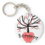 Breast Cancer Survivor Gifts--Unique Tree Design Keychain