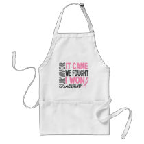 Breast Cancer Survivor It Came We Fought I Won Apron