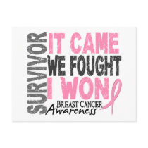 Breast Cancer Survivor It Came We Fought I Won