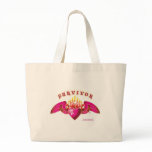 Breast Cancer Survivor Logo Tote Bags