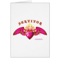Breast Cancer Survivor Logo Card