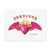 Breast Cancer Survivor Logo Postcard