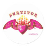 Breast Cancer Survivor Logo stickers