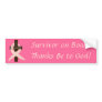 Breast Cancer Survivor On Board Bumper Sticker