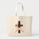 Breast Cancer Survivor Pink Ribbon-Cross of Faith Canvas Bag