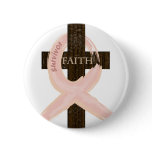 Breast Cancer Survivor Pink Ribbon-Cross of Faith