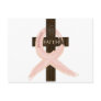 Breast Cancer Survivor Pink Ribbon-Cross of Faith Postcard