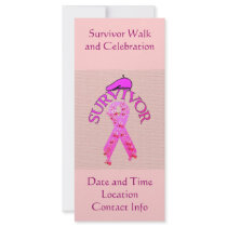 Breast Cancer Survivor Personalized Rack Card