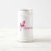 Breast Cancer Survivor Ribbon Coffee Mug