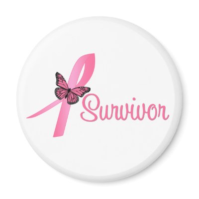 Breast Cancer Survivor Ribbon Magnets by cancerapparel