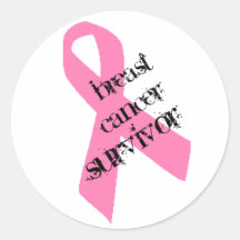 Breast Cancer Survivor Round Sticker
