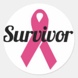 Breast Cancer Survivor Round Sticker