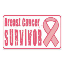 Breast Cancer Survivor Rectangular Sticker