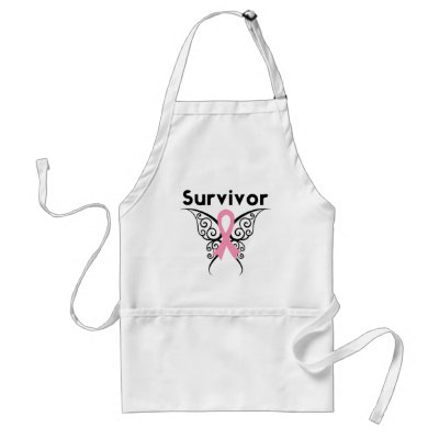 Breast Cancer Survivor Tribal Butterfly Apron by cancerapparel