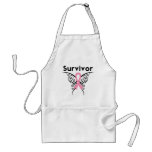 Breast Cancer Survivor Tribal Butterfly Apron