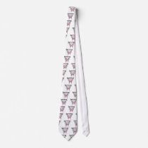 Breast Cancer Survivor Tribal Butterfly Necktie