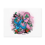 Breast Cancer Swallow Tattoo Postcards