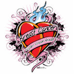 Breast Cancer Tattoo Heart photo sculptures