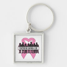 Breast Cancer Together We Can Find A Cure Key Chain