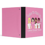 Breast Cancer Together We Fight Like Girls 3 Ring Binders