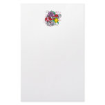 Breast Cancer Twin Hearts Tattoo Stationery Design