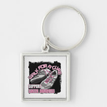 Breast Cancer Walk For A Cure Shoes Key Chains