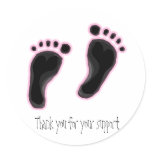 Breast Cancer Walk Thank you Stickers