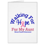 Breast Cancer Walking For Hope For My Aunt Cards