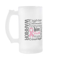 Breast Cancer Warrior Collage Mug
