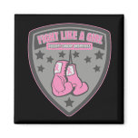Breast Cancer Wear Fight Like A Girl Patch Refrigerator Magnet