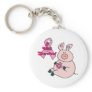 breast cancer will survive pig key chains