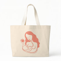 Breast Feeding Mother and Baby, Long Hair Pink Bags