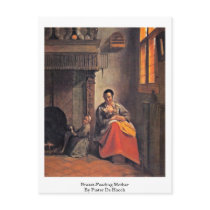 Breast-Feeding Mother By Pieter De Hooch Post Card