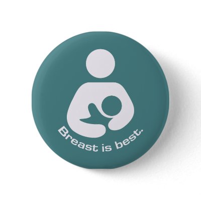 Breast Is Best Icon - Teal Buttons by JaZilla