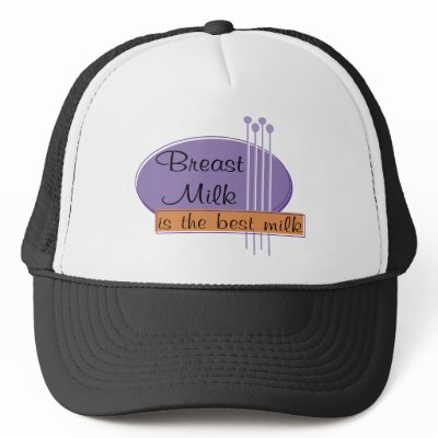 Breast Milk Is The Best Milk Hats by MishMoshTees