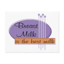 Breast Milk Is The Best Milk Postcard