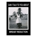 Breast Reduction Get Well Greeting Cards