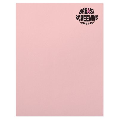 Breast Screen Pink Letterhead by Madinagoodway