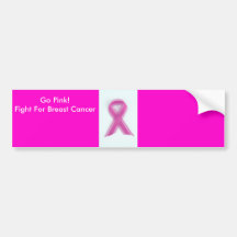 breastcancerribbon, Go Pink!Fight For Breast Ca... Bumper Stickers