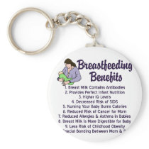 Breastfeeding Benefits Key Chain