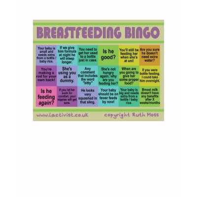 Breastfeeding Bingo Shirts by lactivist